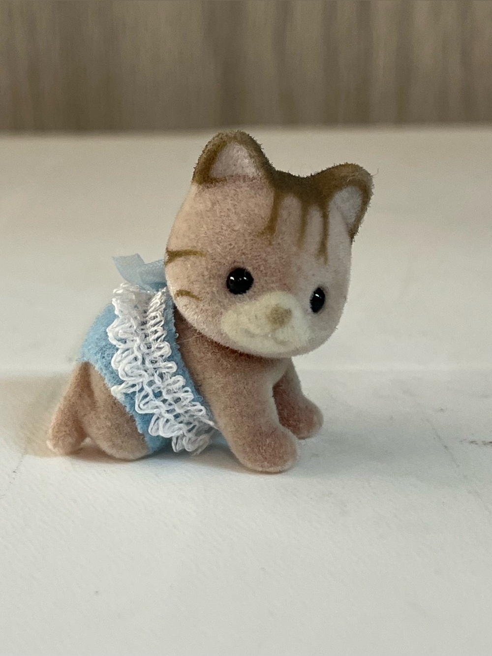 Calico Critters Sylvanian Families Macavity Striped Cat Crawling Baby Boy